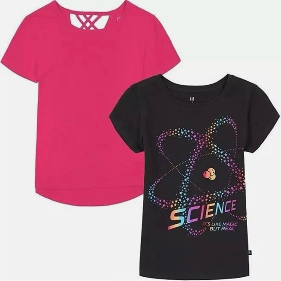 Gap Girls T shirts 2 packages of 2 shirts in each package. - Picture 4 of 4